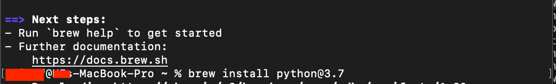 install python with brew