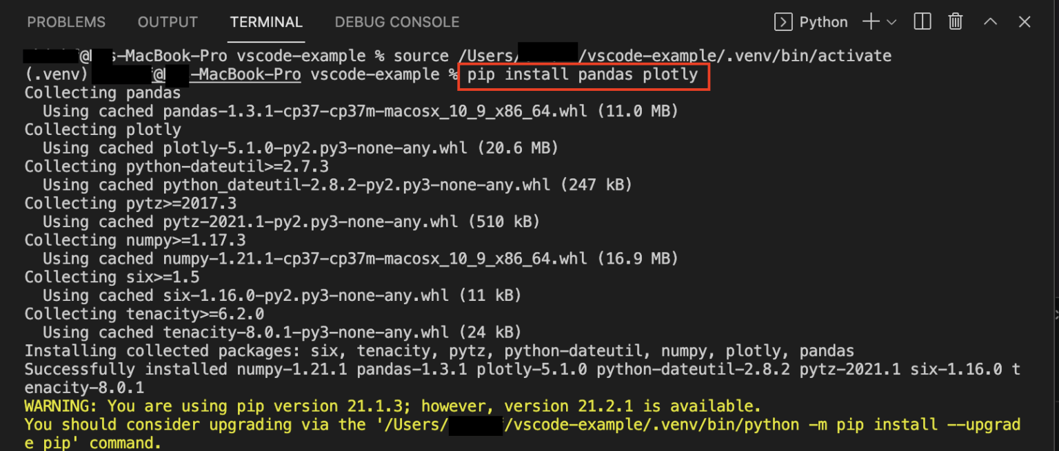 VSCode 4/5: 讓 pip 安裝和管理 Python Libraries，結合虛擬環境！ - Python 編程．圖表